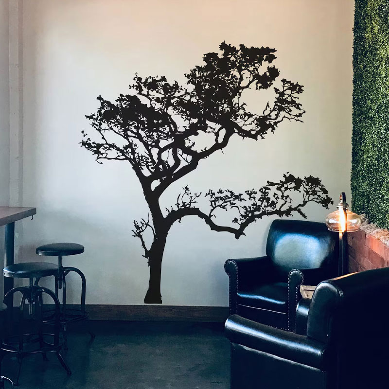 Monstera Thai Constellation - Calcomanía de pared de árbol de