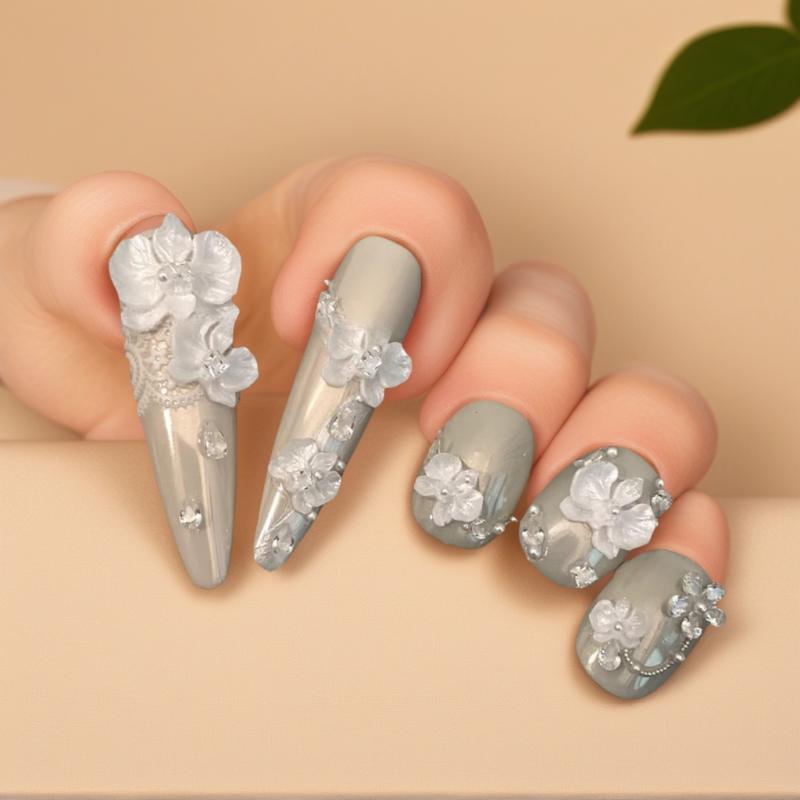 Orchid Phalaenopsis - Molde para tallar manicura de flores