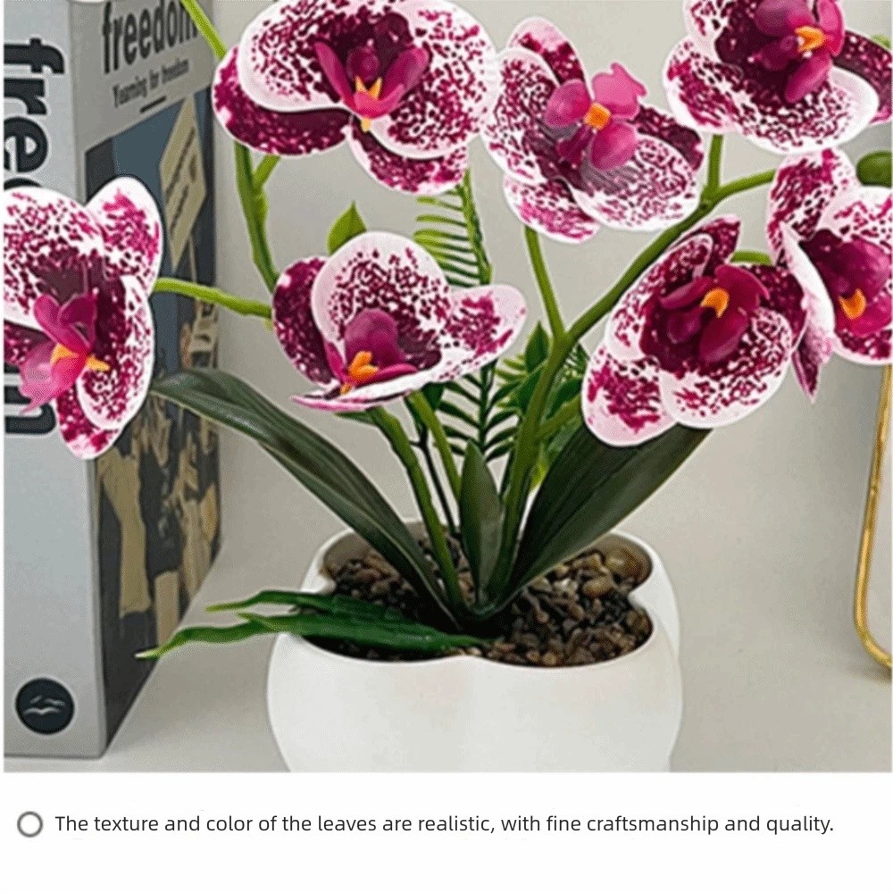 Orchid Phalaenopsis - Orquídea Mariposa Artificial Multiflor, Flores Artificiales