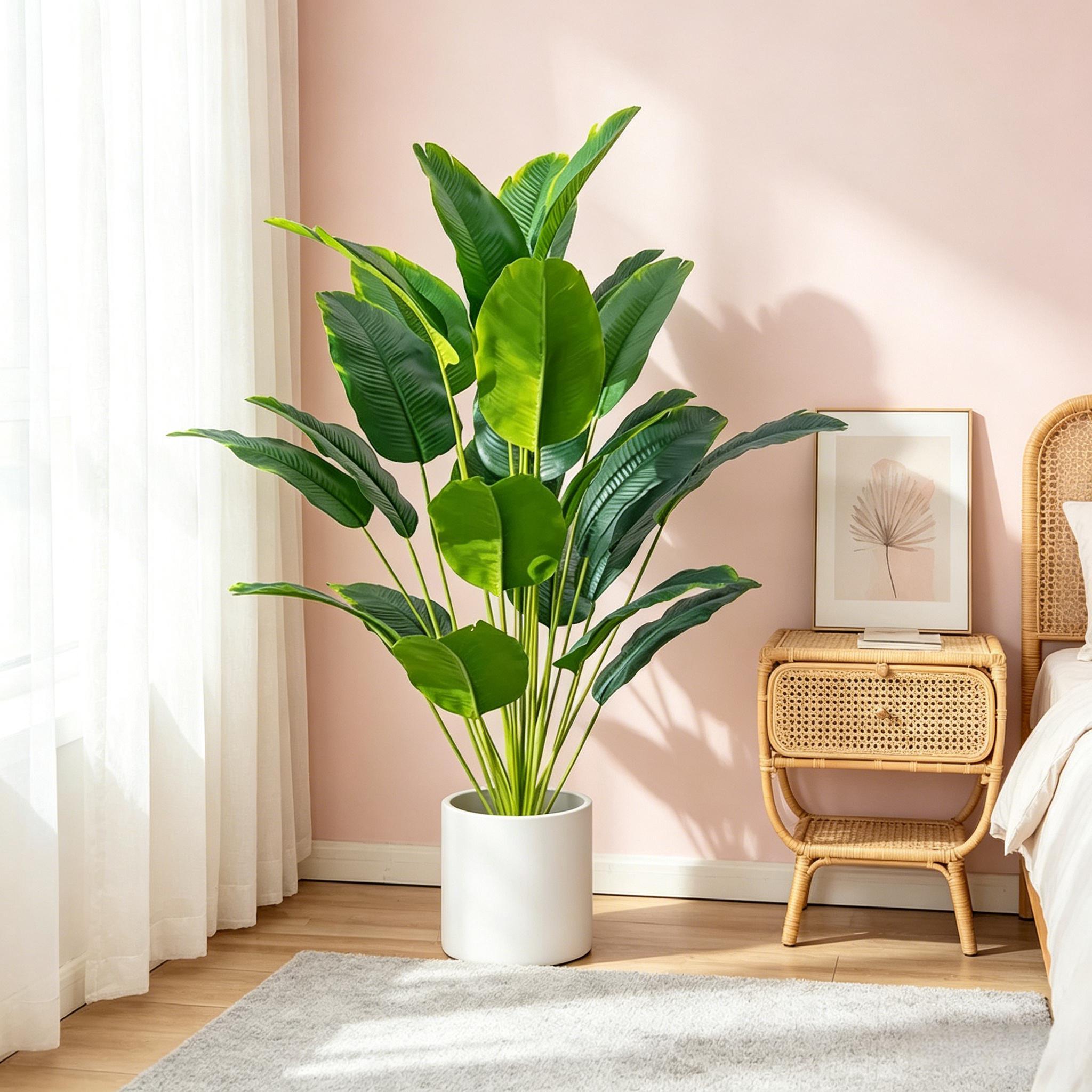 Plantas Artificiales Grandes d - Fiddle Leaf Fig reseña y precio