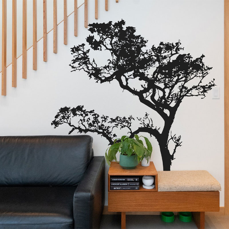 Calcomanía de pared de árbol d - Monstera Thai Constellation reseña y precio