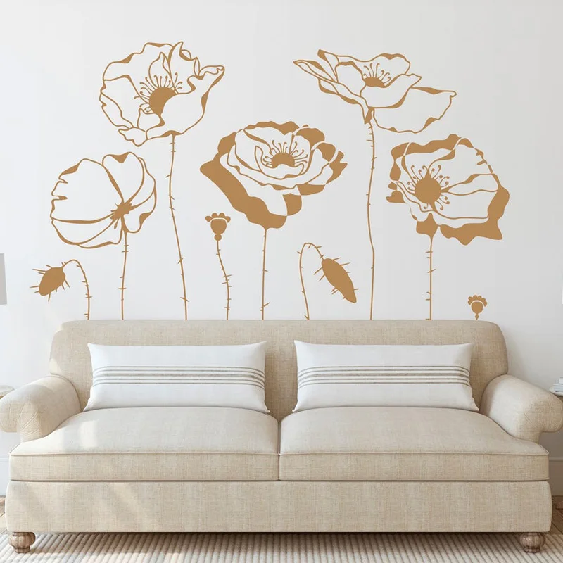 Poppys-calcomanías de flores p - Monstera Thai Constellation reseña y precio
