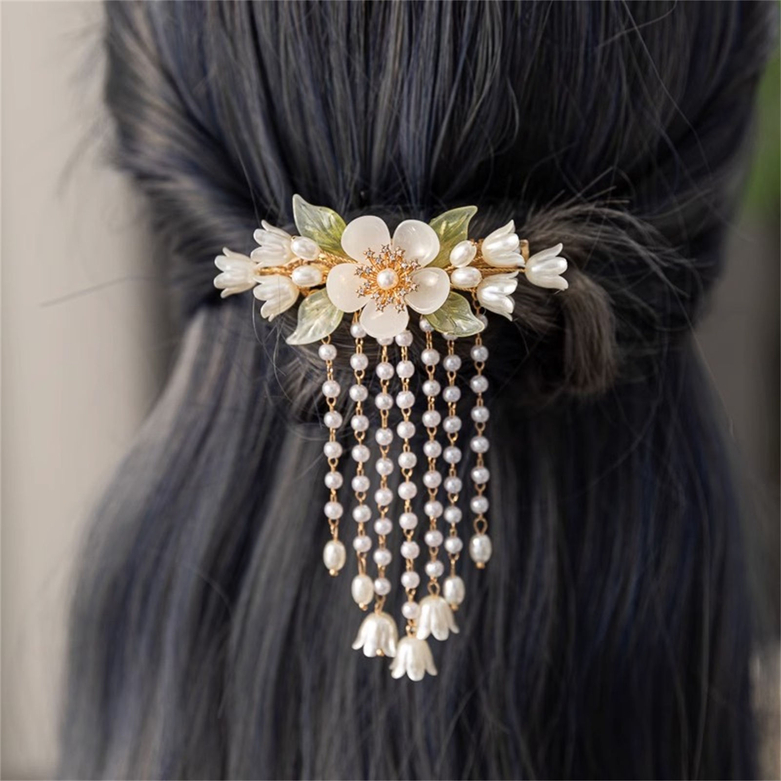 Pinza para el pelo con borla d - Orchid Phalaenopsis reseña y precio