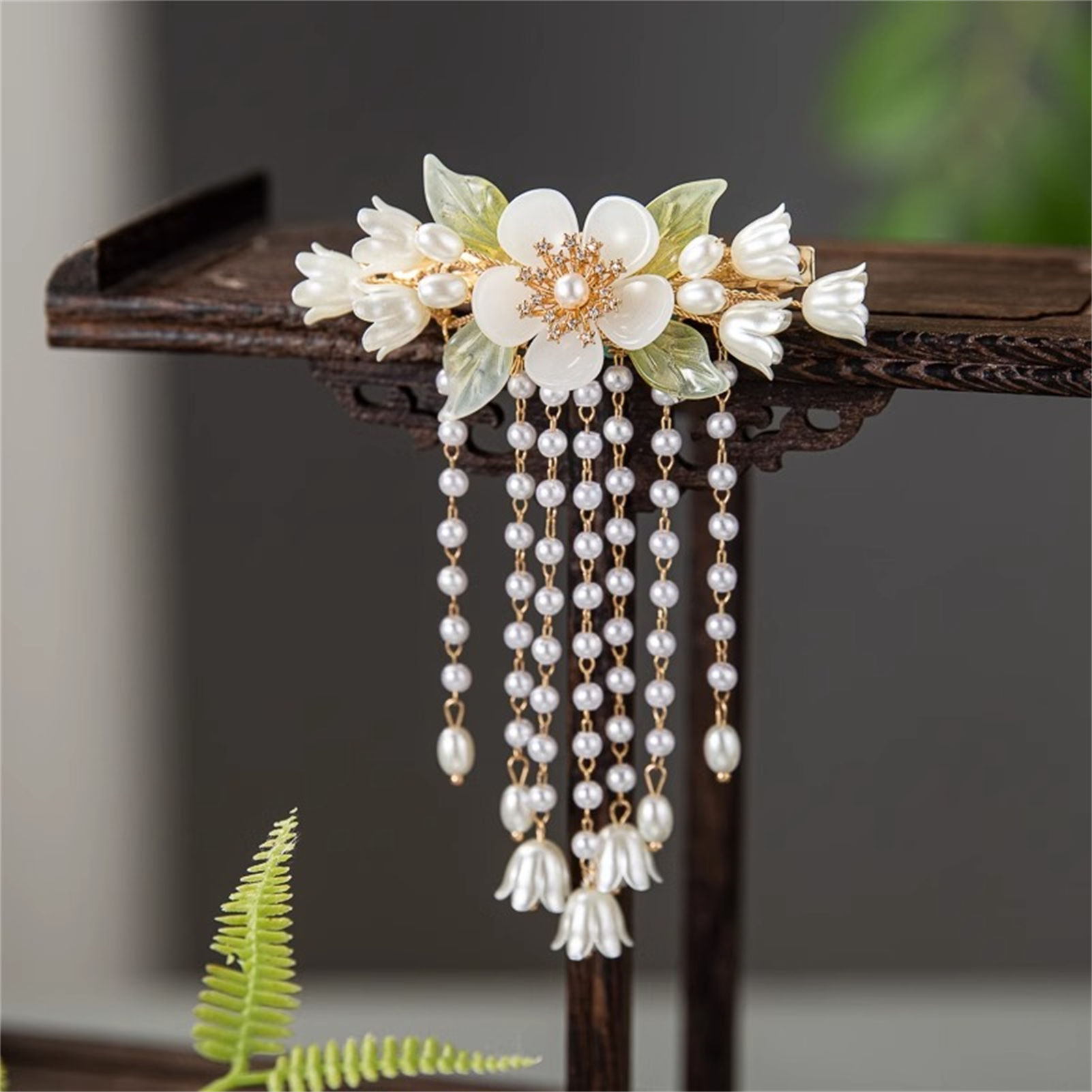 Pinza para el pelo con borla d - Orchid Phalaenopsis reseña y precio
