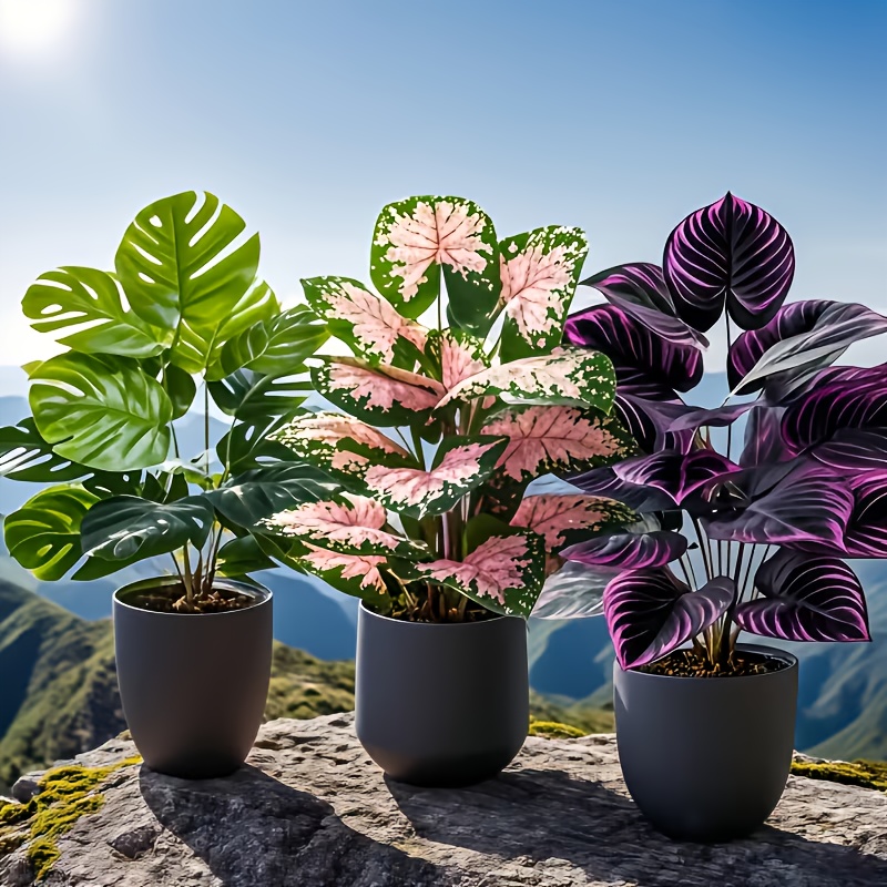 Juego de 3 Plantas Artificiale - Fiddle Leaf Fig reseña y precio